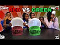 RED VS GREEN FOOD CHALLENGE