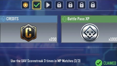 Call Of Duty Mobile Use the UAV Scorestreak 3 times in MP Matches Task Complete