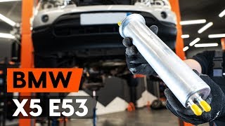 diesel Fuel Filter installation BMW X5: video manual