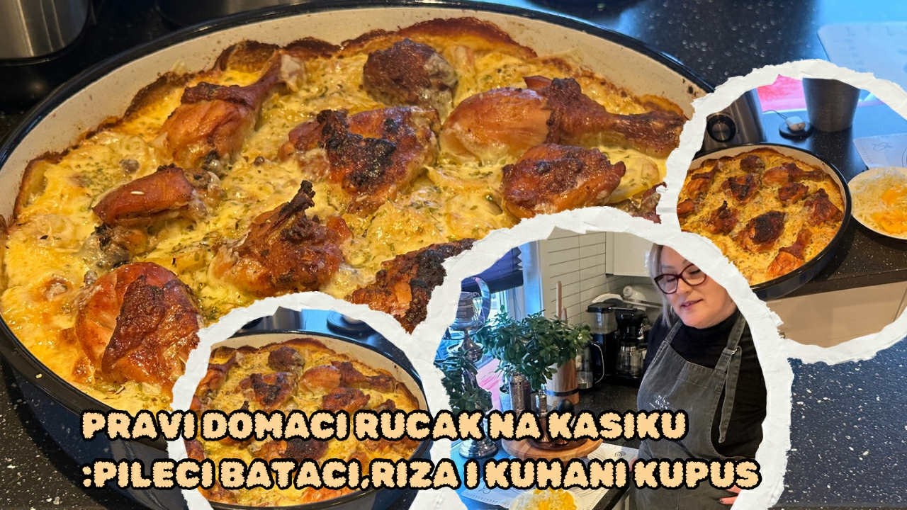 PRAVI DOMACI RUCAK NA KASIKU;PILECI BATACI,RIZA I
