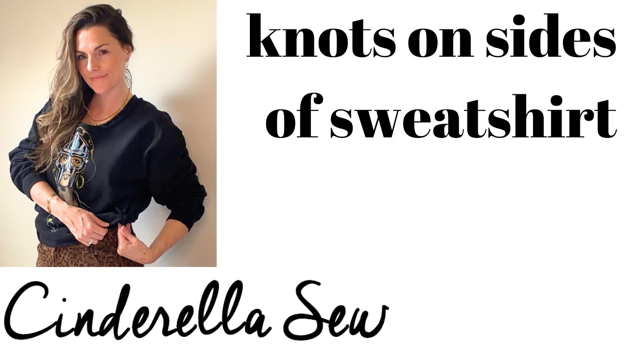 How to make knots on sides of sweatshirt - How to cut and make