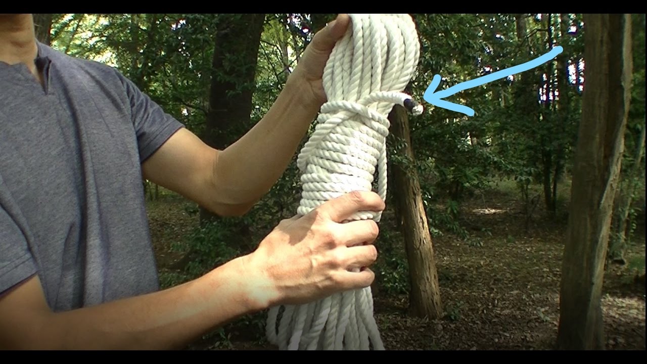 素早くロープ束ね方 2の方法を紹介 Rope Work Youtube