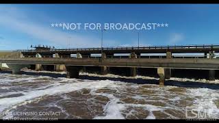 ***not for broadcast*** contact brett adair with live storms media to
license. brett@livestormsnow.com tripod shots and arial drone of the
ross barnett...