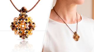 Golden Tiger Pendant - DIY Jewelry Making Tutorial by PotomacBeads