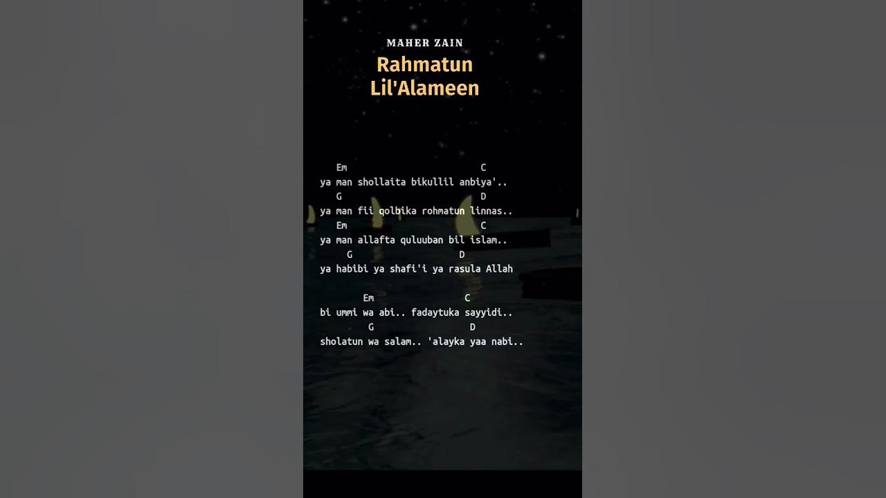 Chord Maher Zaen - Rahmatun Lil'Alameen #shorts cover