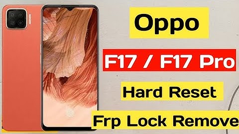OPPO F17 (cph2095) Hard Reset ll All Type Pin / Pattern Lock Remove Without Pc 100% Working Method