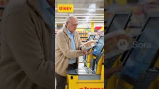 не можешь пробить товар на кассе? отмотай время назад! #юмор #прикол #veo3 #sora2 #sora #AI