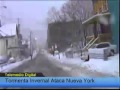 (ASÍ ESTA Nueva York)  Poderosa tormenta nieve azota parte 