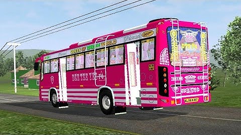 Kerala Private Bus Mod In Bus Simulator Indonesia - Bussid Bus Mod - Bussid Car Mod - Bussid