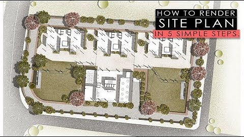 How to render SITE PLAN in photoshop | IN 5 SIMPLE STEPS.