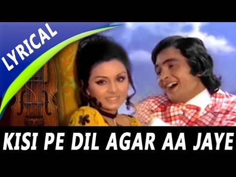 Kisi Pe Dil Agar Aa Jaye Full Song With Lyrics Shailendra Singh Asha Bhosle  Rafoo Chakkar Songs