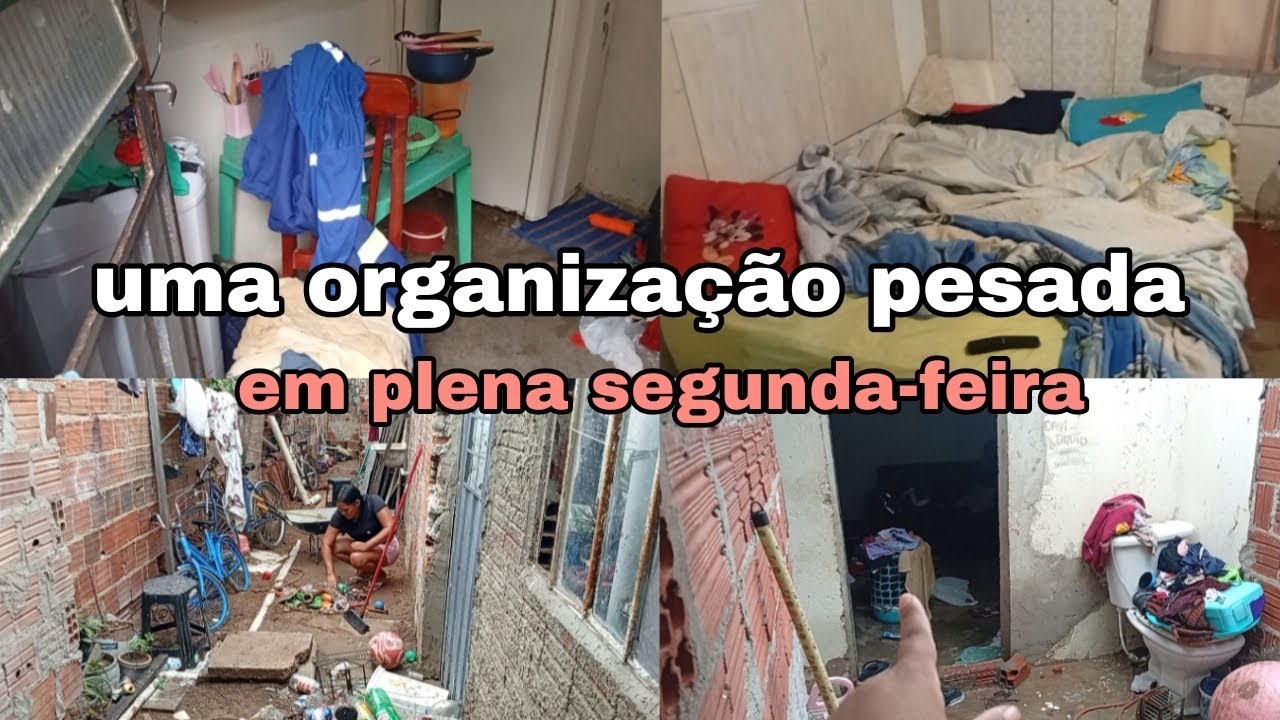 Organização pesada🌸tempinho chuvoso🌸a casa não para limpa🌸muito lixo🌸muita lama 🌸tudo sujo 🤦