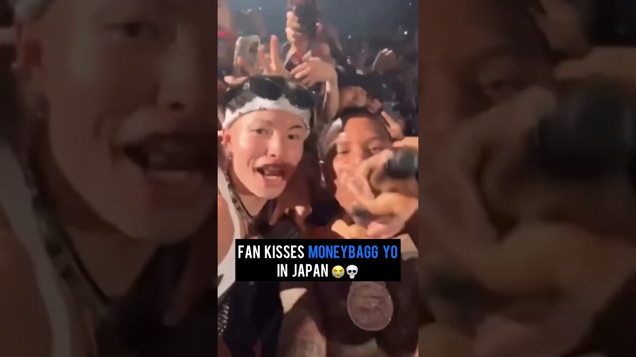 Fan kisses Moneybagg Yo in Japan 😭💀