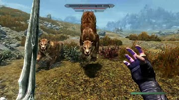 PS4 Elder Scrolls V Skyrim - Anti Gravity Mod Gameplay