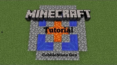 Minecraft Tutorial: 4 way cobble generator