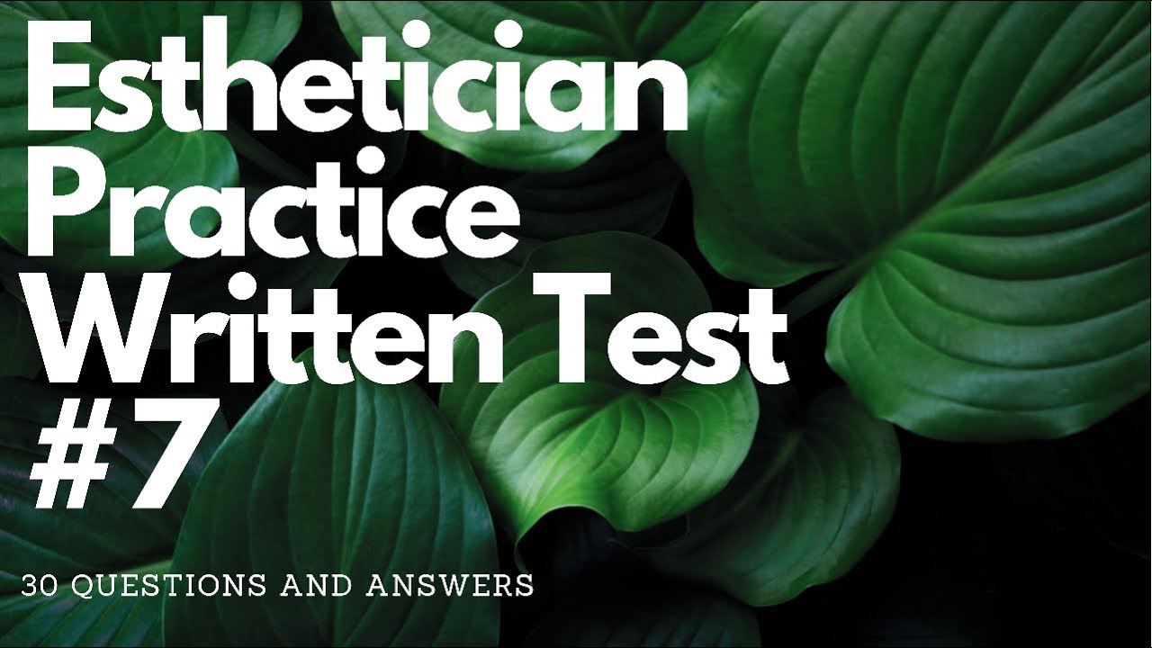 esthetician practice test