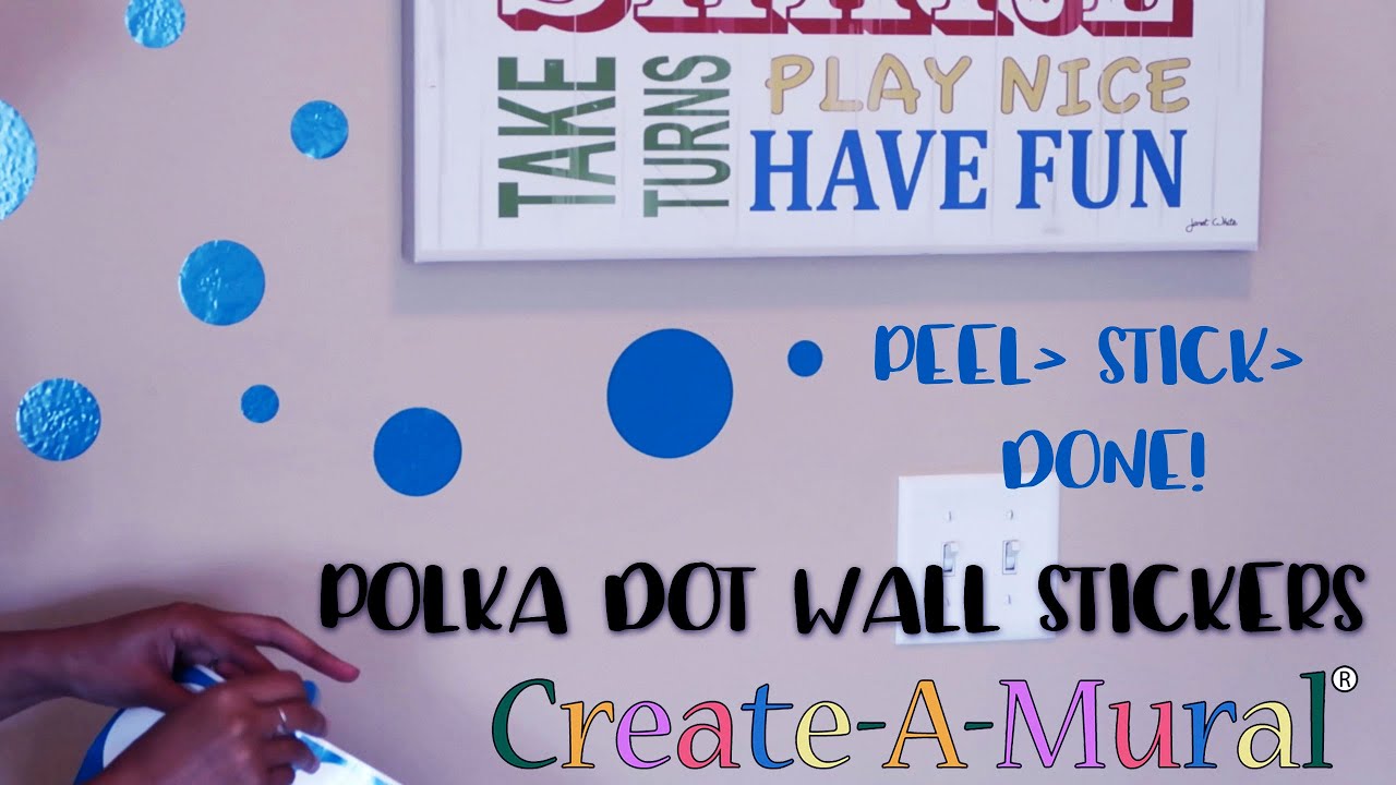 Polka Dot Wall Stickers YouTube