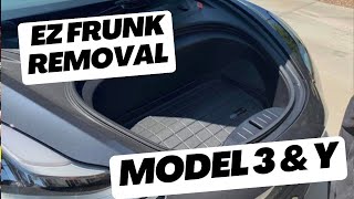 How to Remove the Front Trunk from Tesla Model 3 and Model Y | Step-by-Step Guide