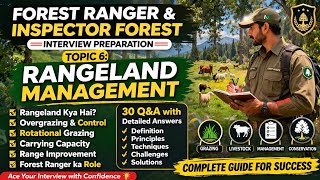 Forest Ranger &amp; Inspector Interview Preparation | Topic 6 Rangeland Management (30+ Q&amp;A)