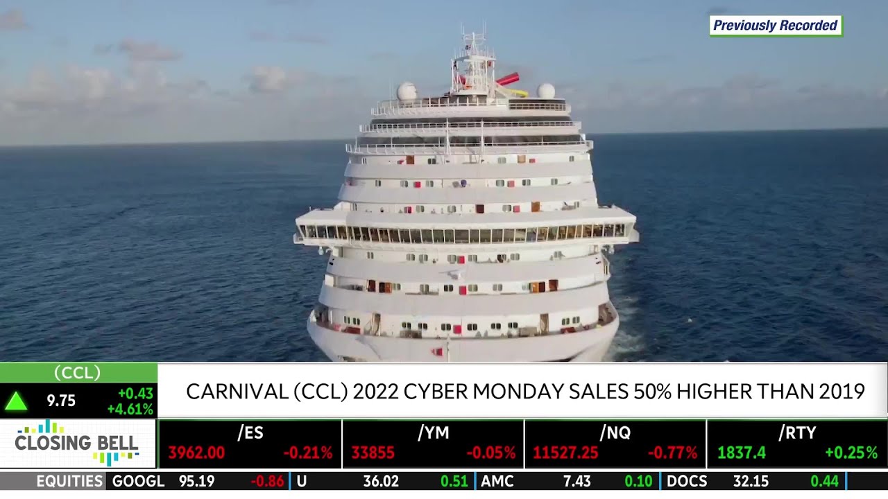  Carnival (CCL) Cyber Monday Sales Were 50% Higher Than 2019