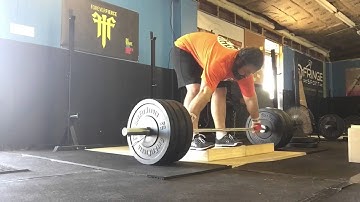 2" Deficit Snatch Pull @ 305#