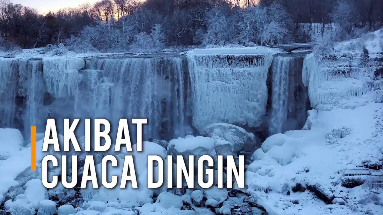Memukau Ini Pemandangan Air Terjun Niagara Membeku Youtube