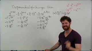 Exponential Gleichung. SCHWER! Potenzgesetze anwenden. Gleichung lösen Beispiel Mathe lernen. Mathe