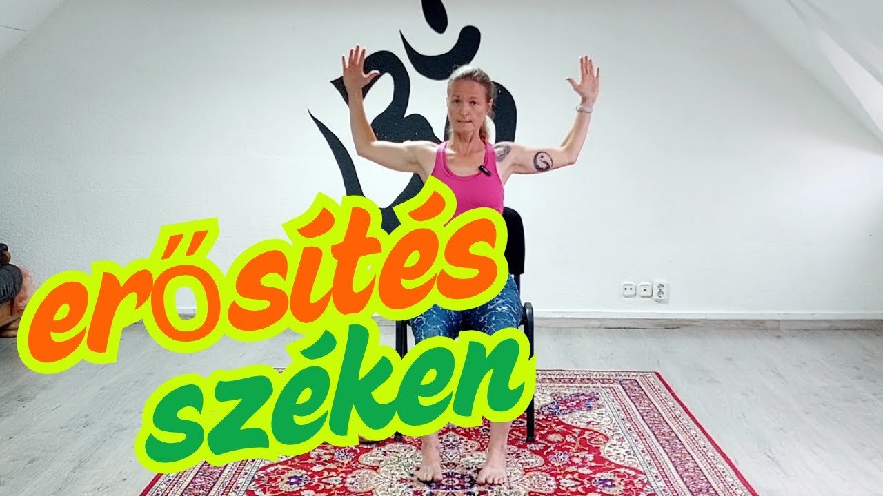 Erősítés széken - 22 perc - nagyon kezdő torna