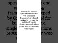 What is Angular #shorts #angular #angular_js #bca