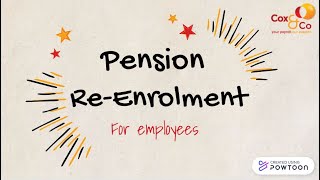 Re-Enrolment for Employees (PEN023)