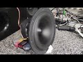 SB Acoustics SB23MFCL45-8 8 inch Subwoofer Free Air Bass Test