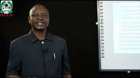 POS 405 Overview Of Comparative Public Administration