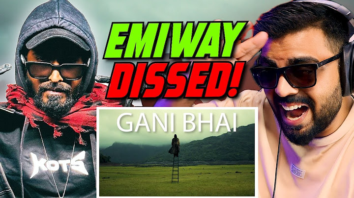 EMIWAY BANTAI - GANI BHAI REACTION | sPEAK EP | AFAIK