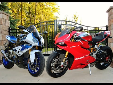 BMW HP4 vs Ducati 1199 Panigale R: Comparison Video--On the Track ...