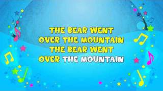 Video thumbnail of "The Bear Went Over The Mountain | Sing A Long | Nursery Rhyme | KiddieOK"