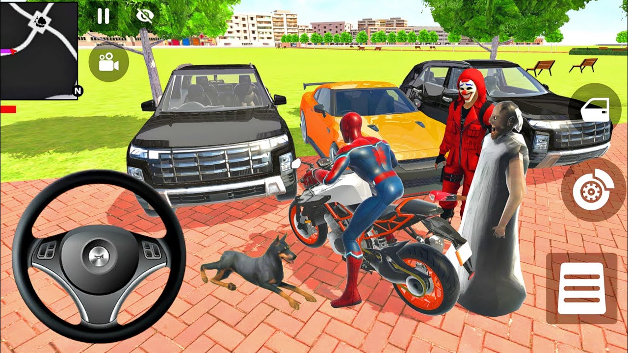 🌿🎯 Indian Thift Auto Simulator ❤️ Modified Showroom Purchase 🔥 Super Car 🚗 Spiderman Hero Bike♨️