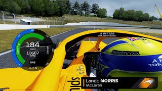 Lando Norris Onboard - Hotlap at Mugello, Tuscan GP - McLaren MCL35 (F1 2020) [Assetto Corsa]