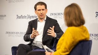 Sebastian Kurz auf F.A.Z.-Kongress: „Justiz wird in Österreich missbraucht, um Politik zu machen“