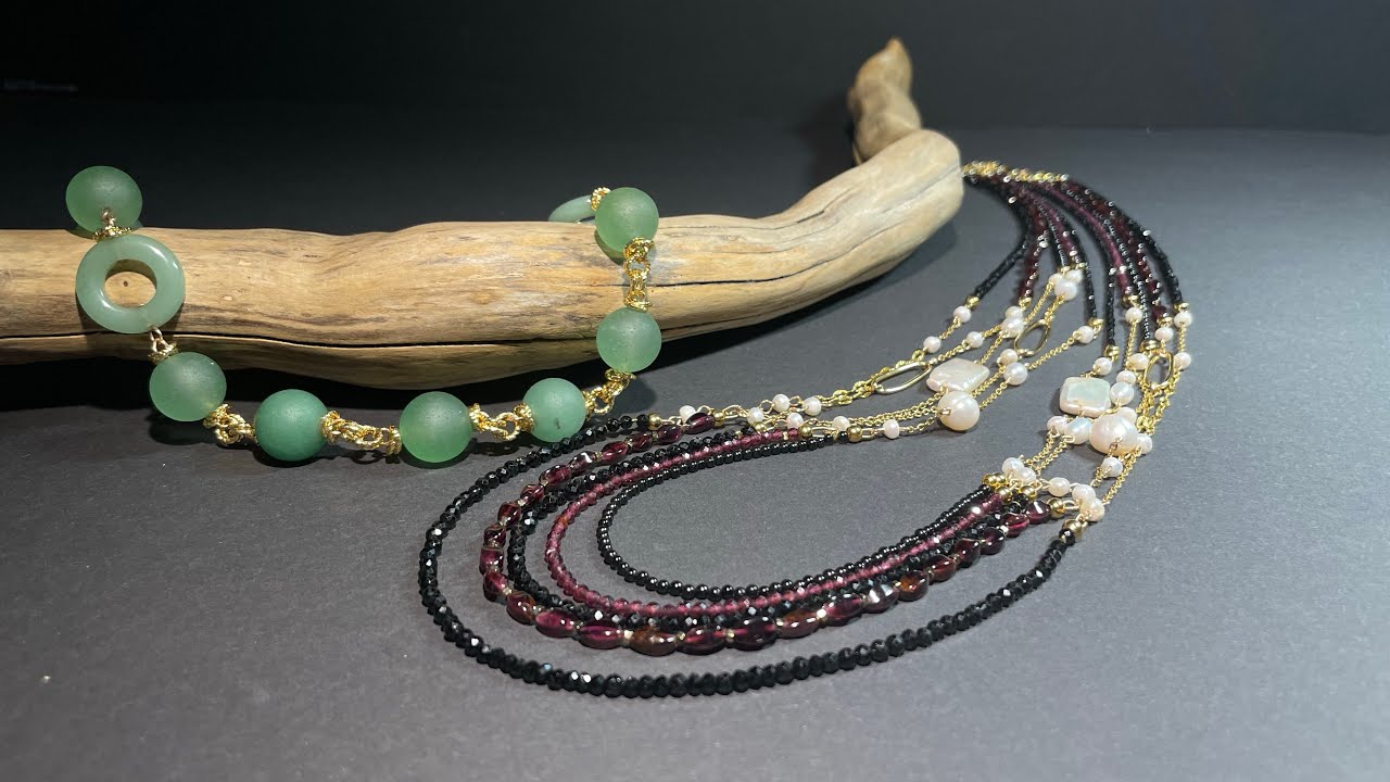 Жемчуг с гранатом и шпинелью ! МК !  Как собрать  ?! 