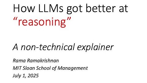 How LLMs got better at reasoning