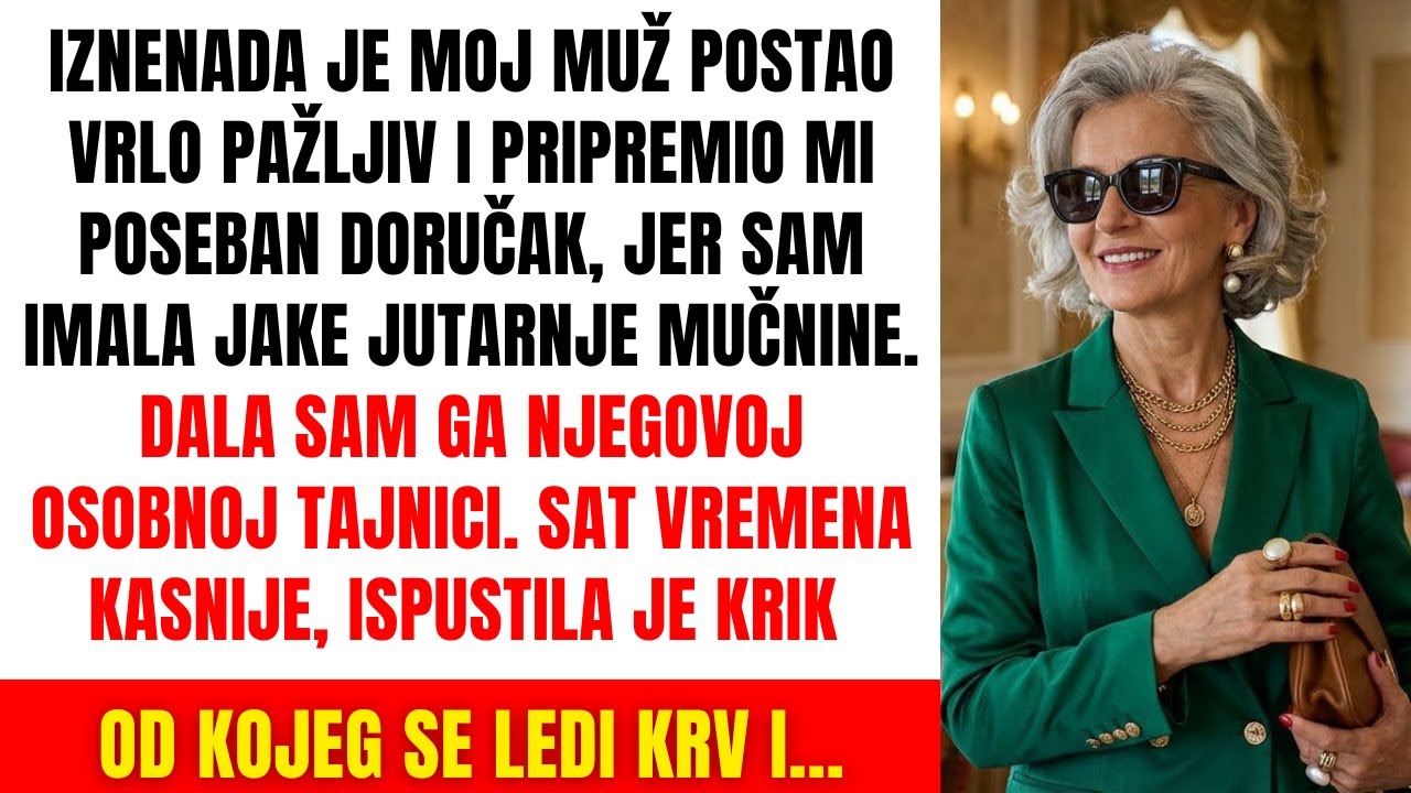 MUŽ MI JE NAPRAVIO DORUČAK, ALI IMALA SAM LOŠ OSJEĆAJ I DALA GA TAJNICI – ONDA JE KRIKNULA...