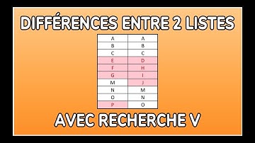 COMPARER 2 COLONNES AVEC RECHERCHEV - DOCTEUR EXCEL