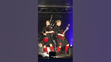 Thumbnail of Red Hot Chilli Pipers playing AC/DC Thunderstruck live in Perth for St Andrews Day 2022 #shorts