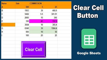 How to make Clear Cell Button in Google Sheets