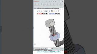 SolidWorks Screw Mate | SolidWorks Mechanical Mate | SolidWorks 2023 #screwmate #mechanicalmate