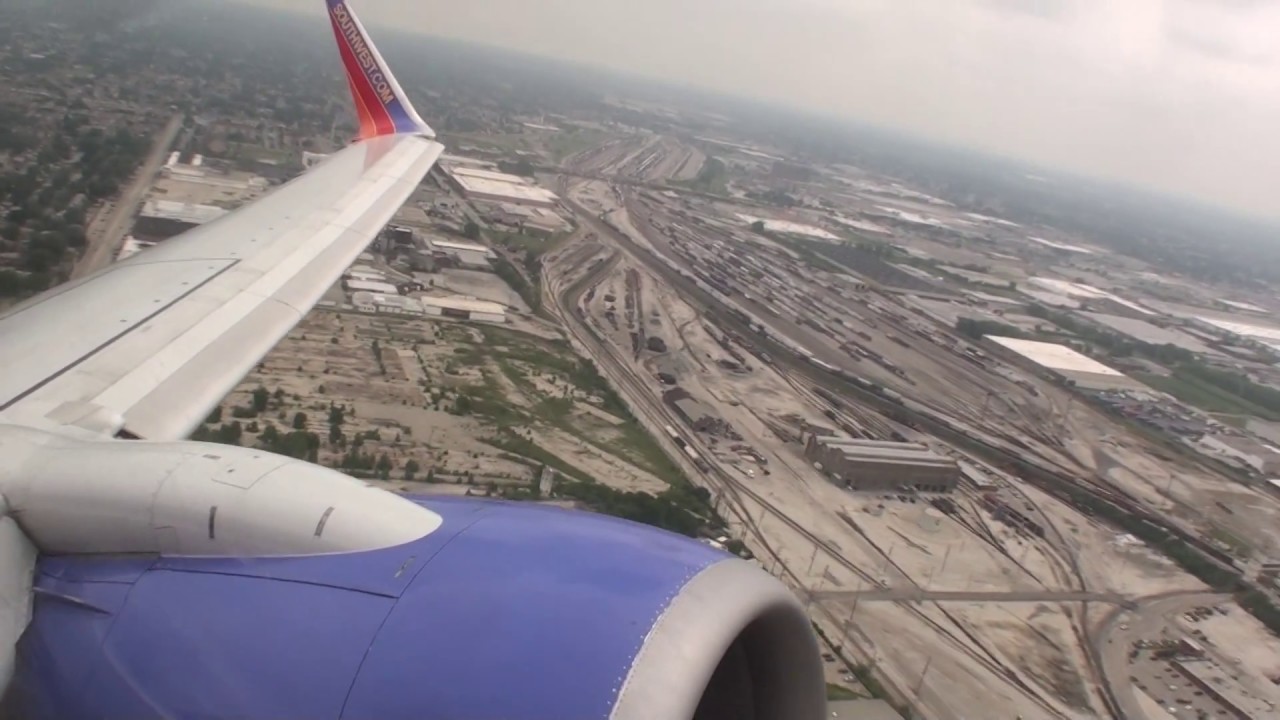 Hazy Summer HD Southwest Boeing 737 Takeoff From Chicago Midway!!! awesome oscillator