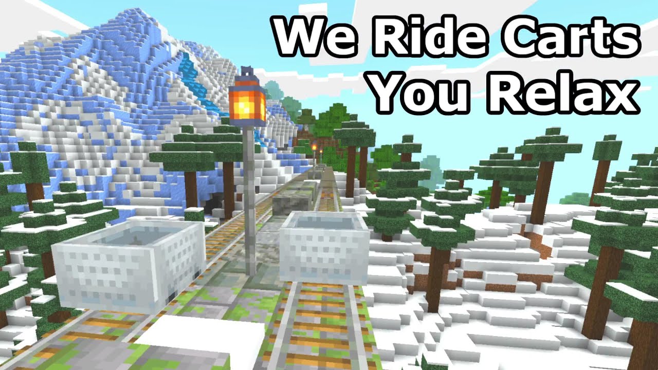 Relaxing Cart Ride for Quiet Moments (No Commentary) | Minecraft Side ...