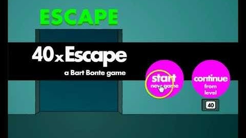 How to beat levels 1-10 on 40xEscape