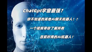 ChatGpt宇宙最强？你不知道的其他AI聊天机器人！一个视频带你了解所有目前好用的AI机器人！