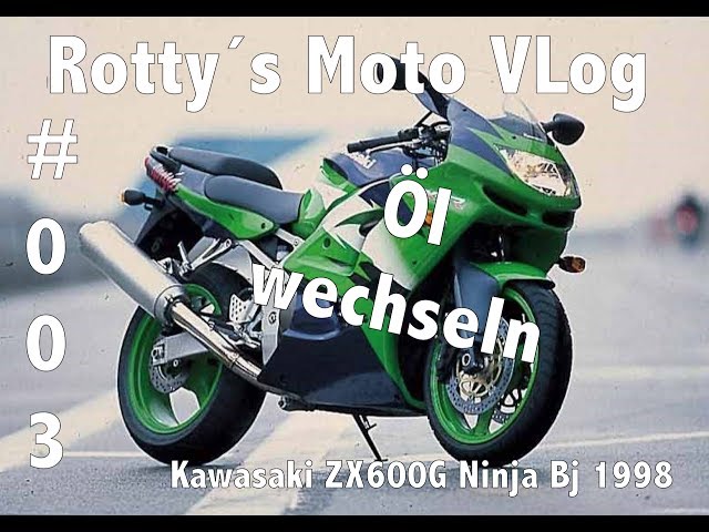 Öl wechsel einfach gemacht? Ölfilter abschrauben I Kawasaki ZX600G ZX6 1998  